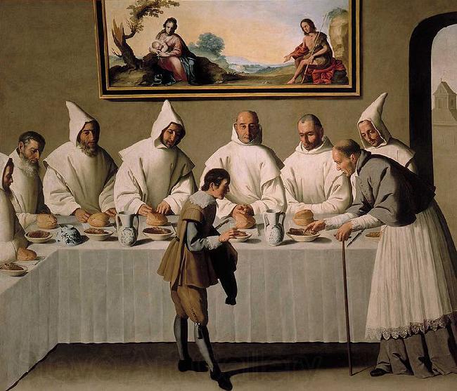 Francisco de Zurbaran San Hugo en el Refectorio Spain oil painting art